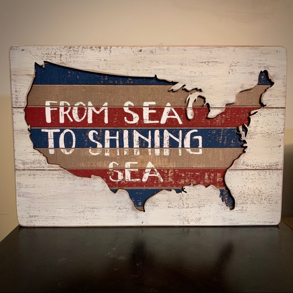 From Sea to Shining Sea Patriotic America Decor - Picture 2 of 5